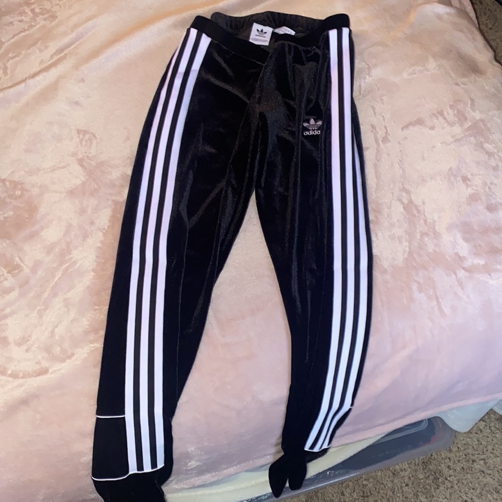 Adidas Joggers/Leggings | Velvetty | Black and White